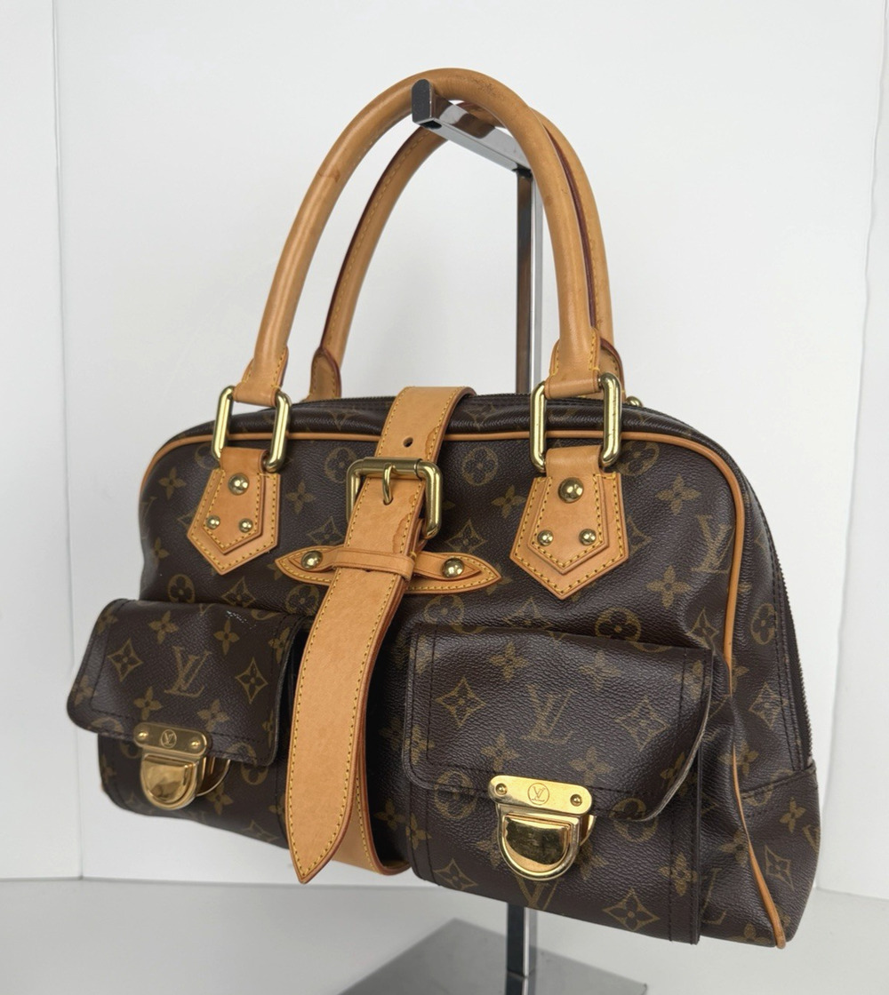 Louis Vuitton Vintage Manhattan Bag GM in Brown Monogram Coated Canvas 2005 S